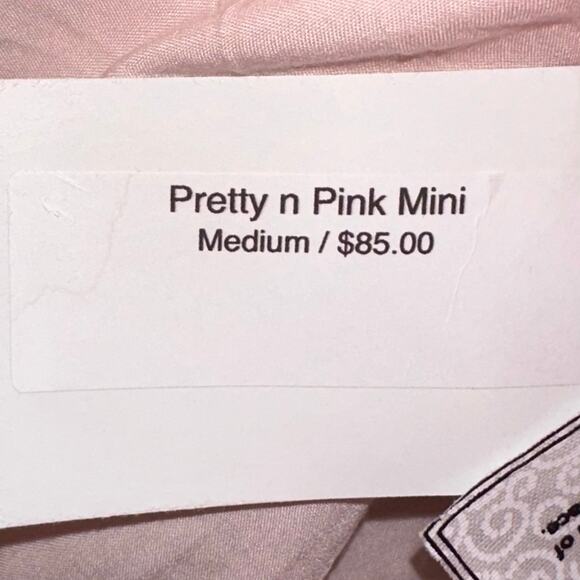 NWT Mable Pretty n Pink Floral Puff Sleeve Backless Babydoll Mini Dress Size M - Picture 4 of 13